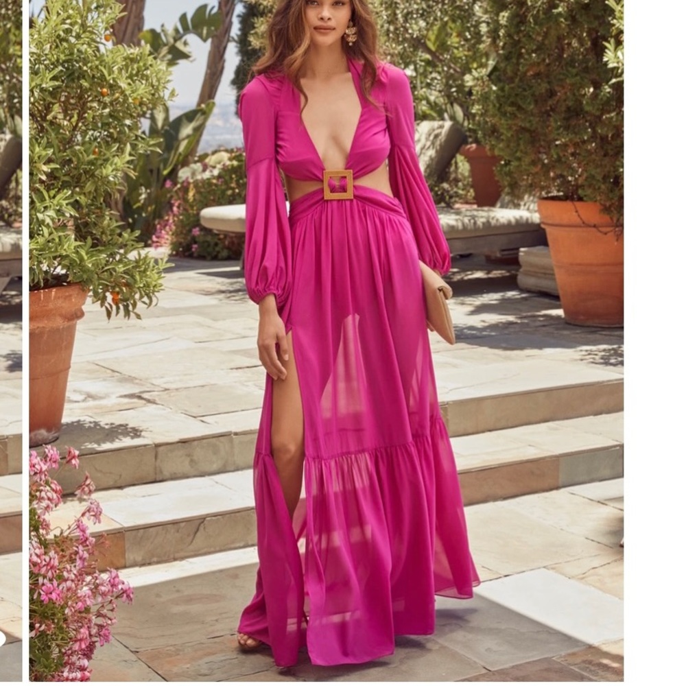 Vici Breathtaking Views Cutout Maxi Dress